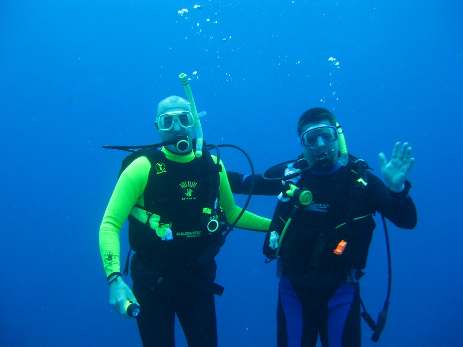 two men divers